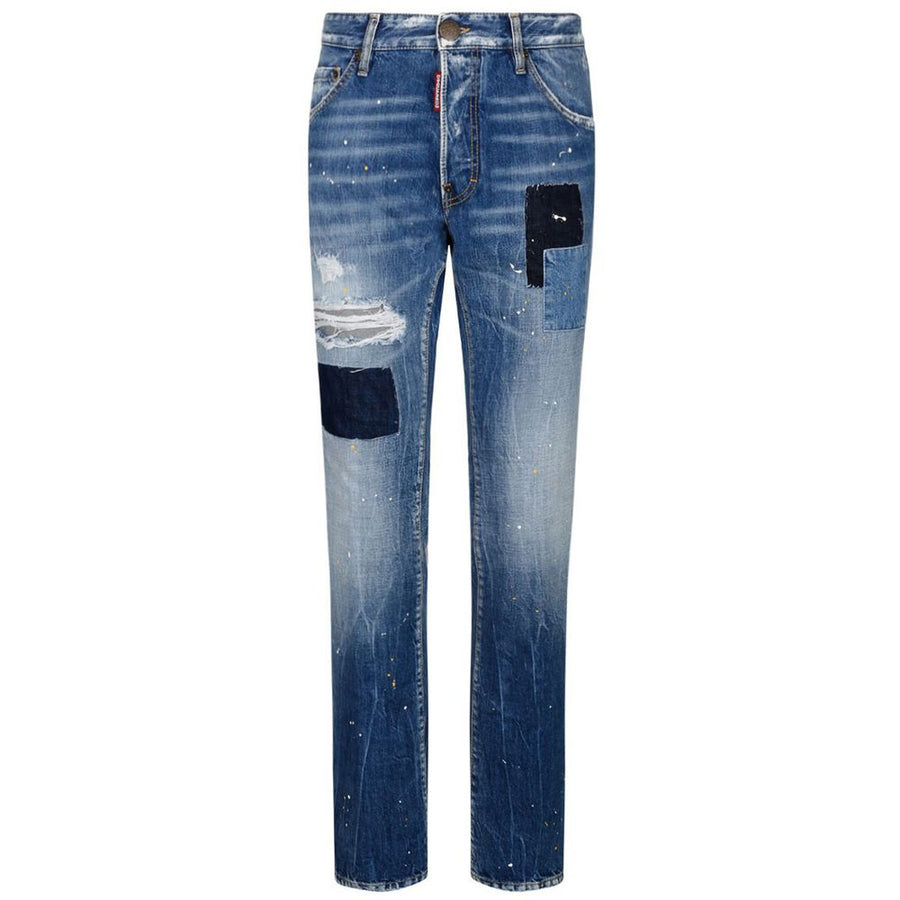 Blue Cotton Men's Slim-Fit Jean
