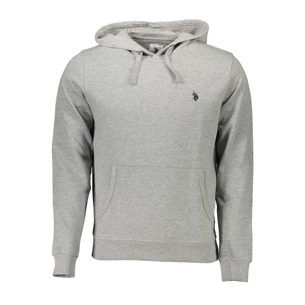 Gray Cotton Men Sweatshirt