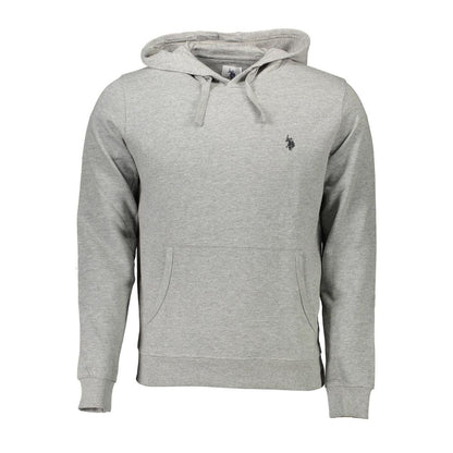 Gray Cotton Men Sweatshirt
