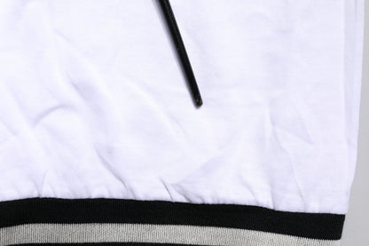 White Cotton DG Fashion Crew Neck Tee T-shirt