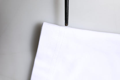 White Bellissima Cotton Crew Neck T-shirt