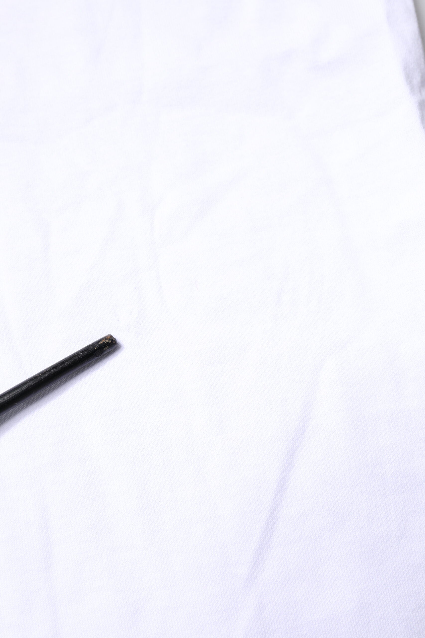 White Cotton Printed Round Neck Top T-shirt