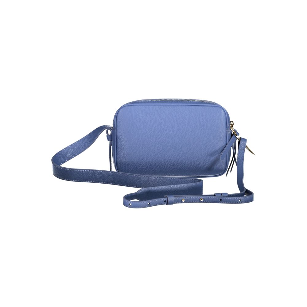 Light Blue Leather Women Handbag