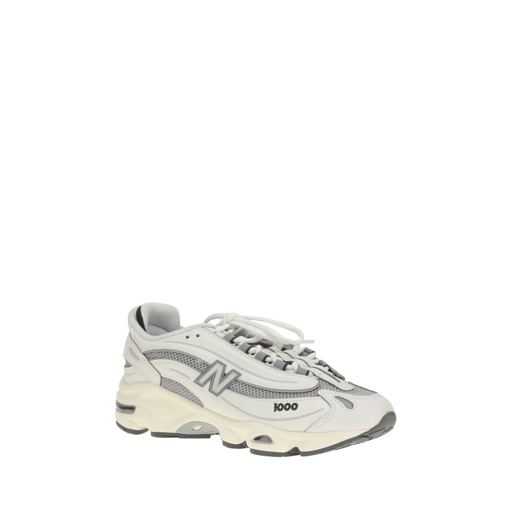 White Polyamide Athletic Sneakers