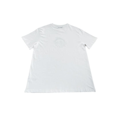 White Cotton Men T-Shirt