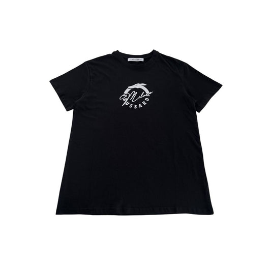 Black Cotton Men T-Shirt