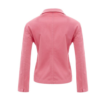 Elegant Pink Cotton Jacket for Her