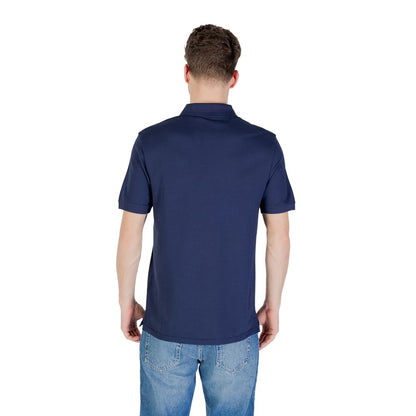 Blue Cotton Polo Shirt