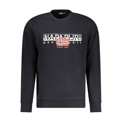 Black Cotton Men Sweater