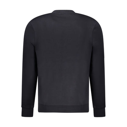Black Cotton Men Sweater