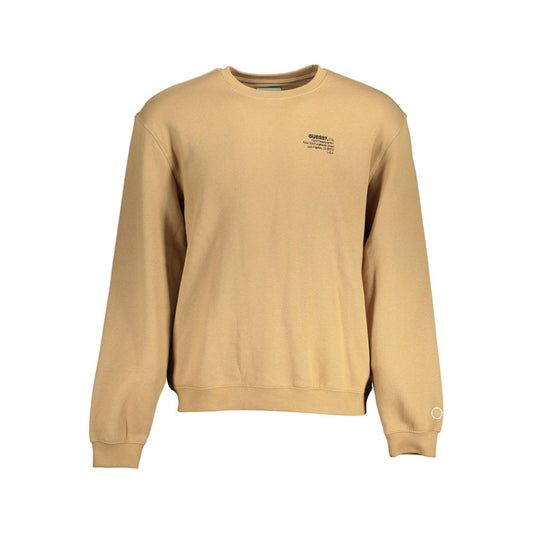Beige Cotton Men Sweater