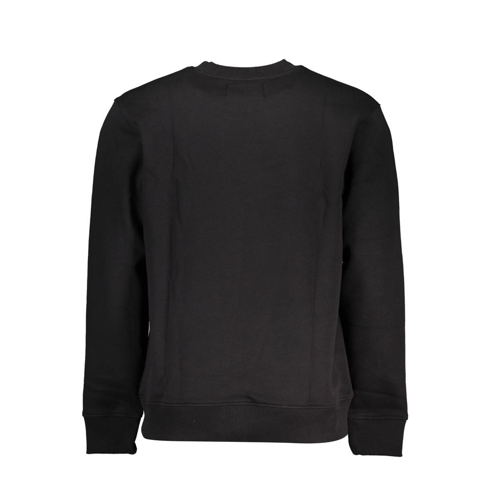 Black Cotton Men Sweater