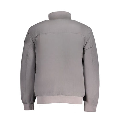 Gray Polyamide Men Jacket