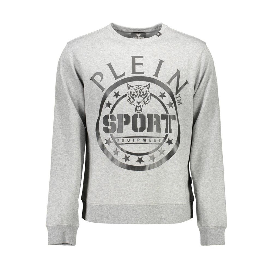 Gray Cotton Mens Sweater