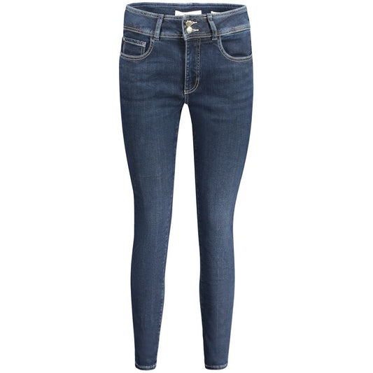 Blue Cotton Women Skinny Jean