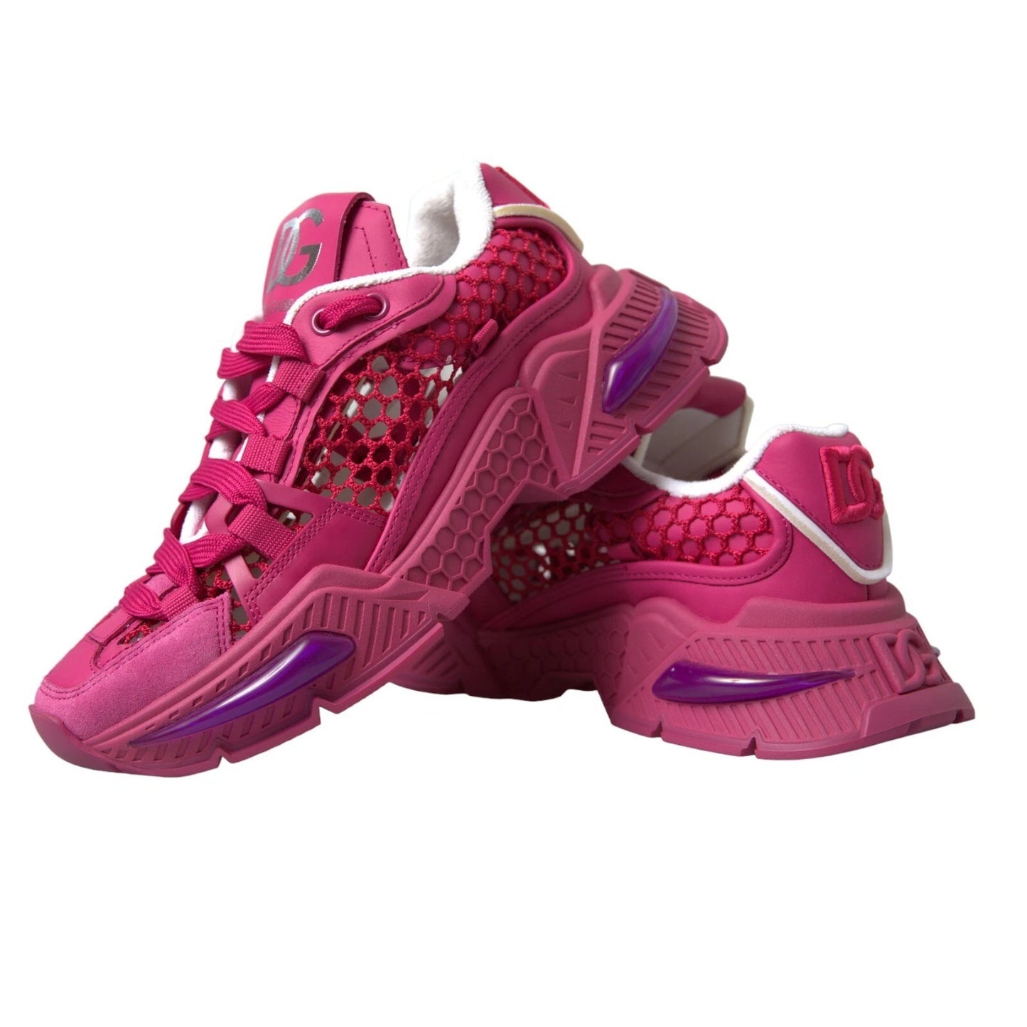 Pink Airmaster Mesh Panelled Low Top Sneakers Shoes