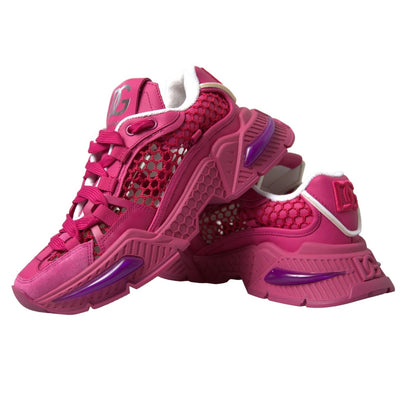 Pink Airmaster Mesh Panelled Low Top Sneakers Shoes