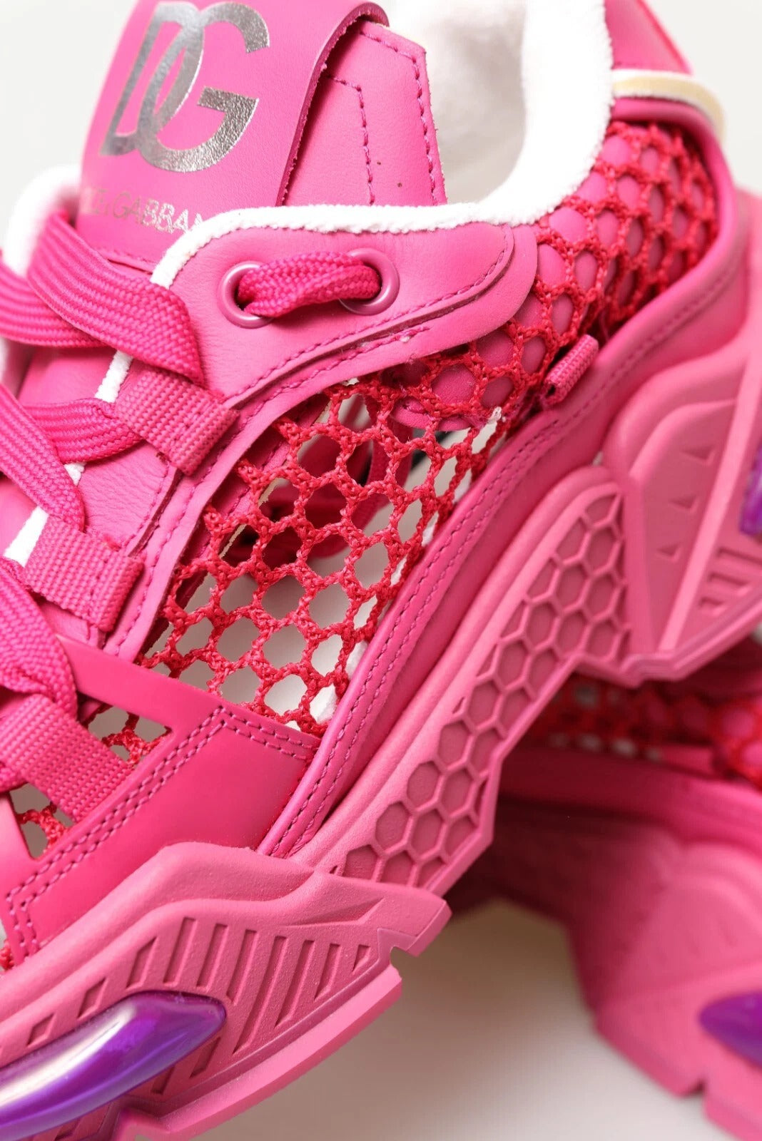 Pink Airmaster Mesh Panelled Low Top Sneakers Shoes