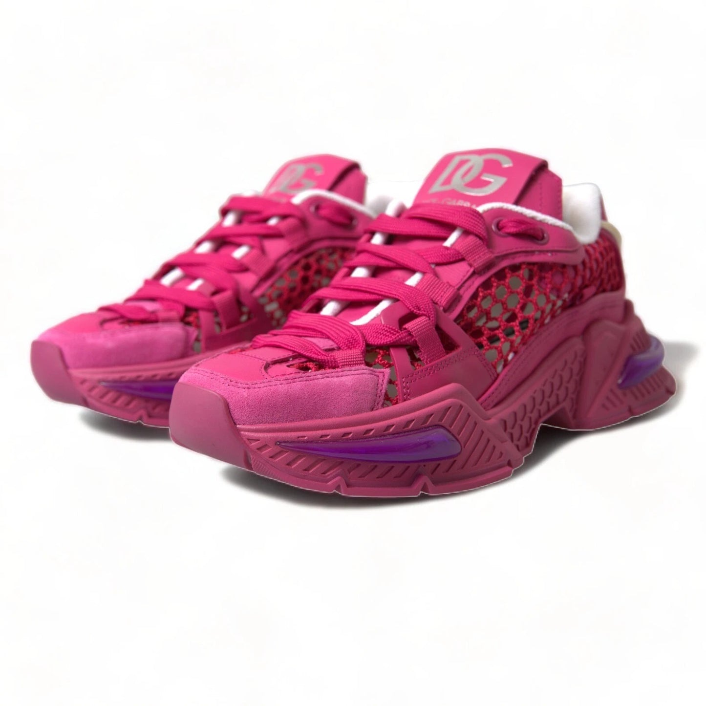 Pink Airmaster Mesh Panelled Low Top Sneakers Shoes