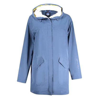 Blue Polyester Jackets & Coat