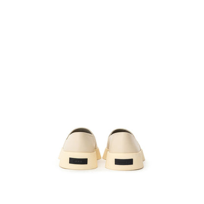Gray Leather Loafer