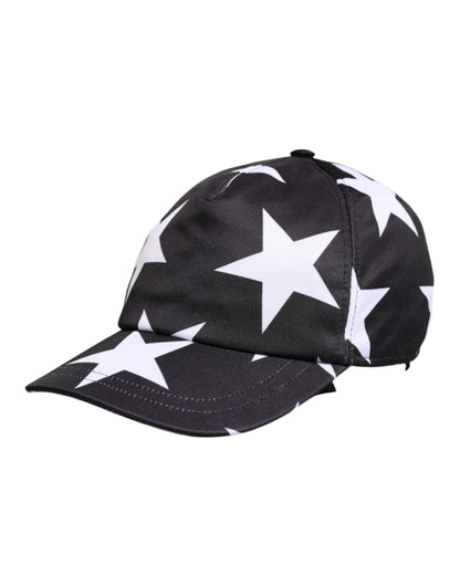 Black Star Print Polyester Baseball Cap