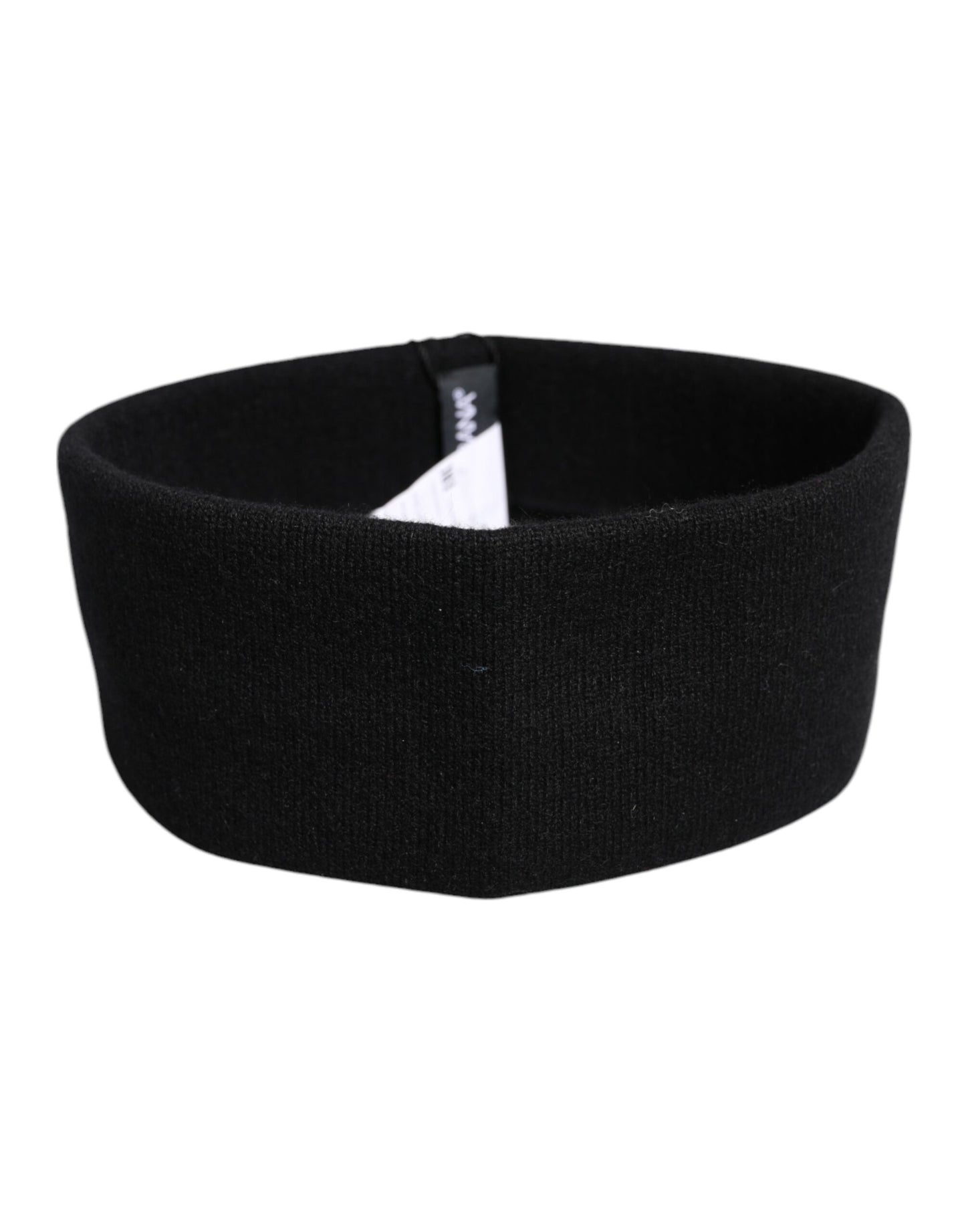 Black Cashmere Knitted Women Head Band Hat