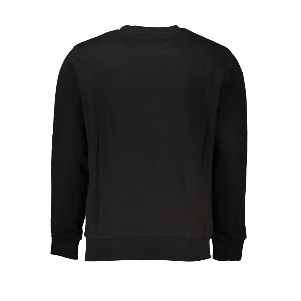 Black Cotton Men Sweater