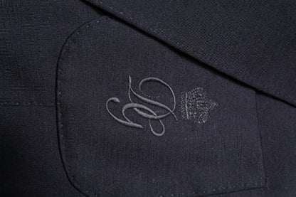 Black Wool Single Breasted Coat Suit Blazer