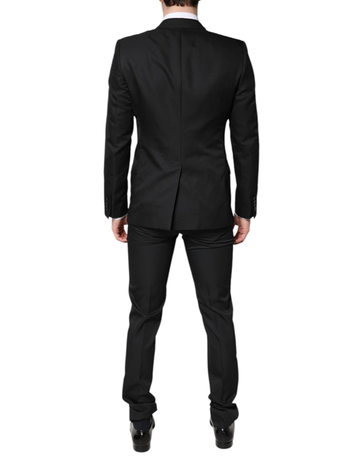 Black Single Breasted Formal 2 Piece Suit