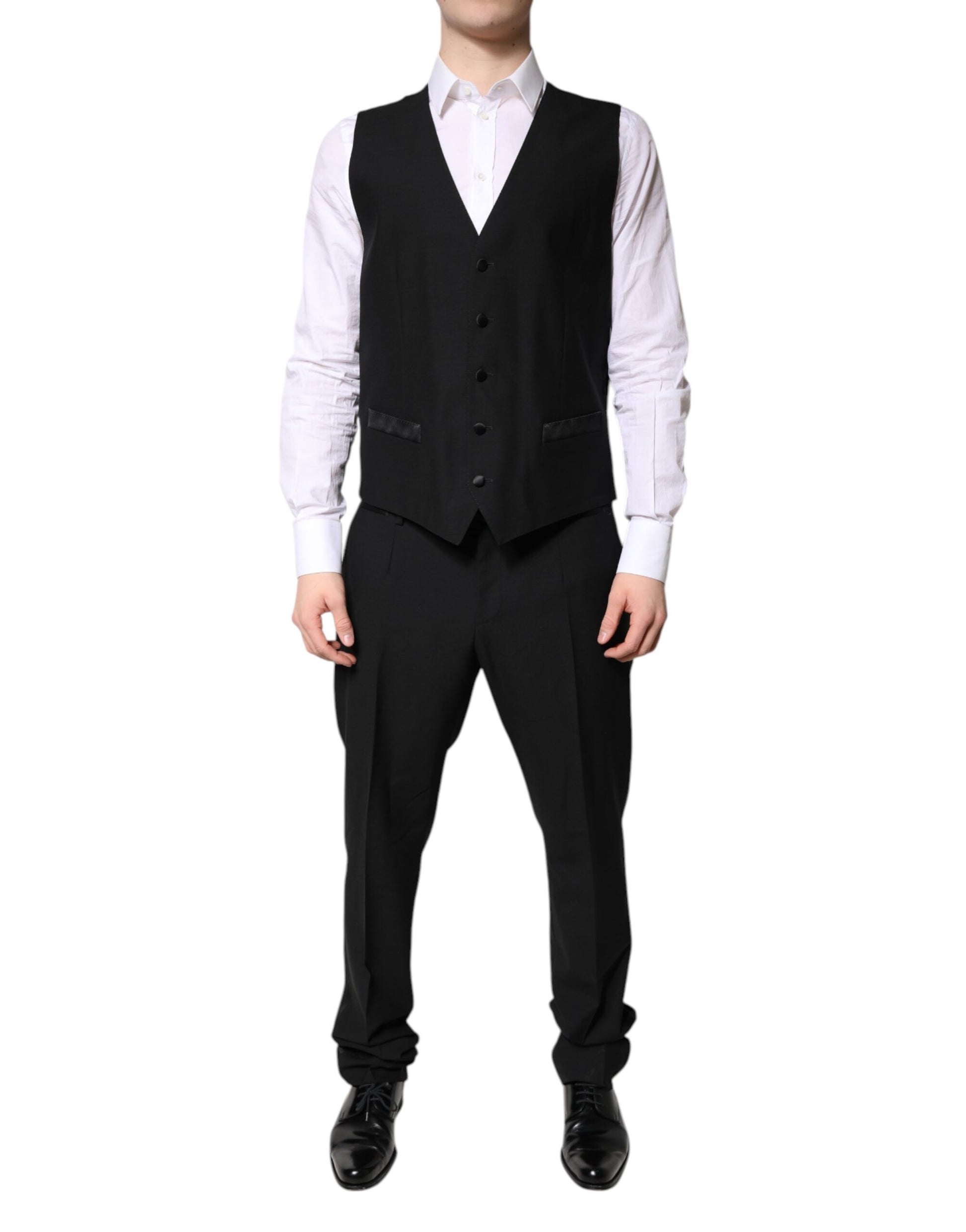 Black Single Breasted Formal 3 Piece Suit