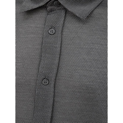 Gray Cotton Pattern Shirt