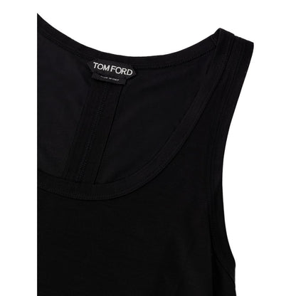 Black Silk Tank Top