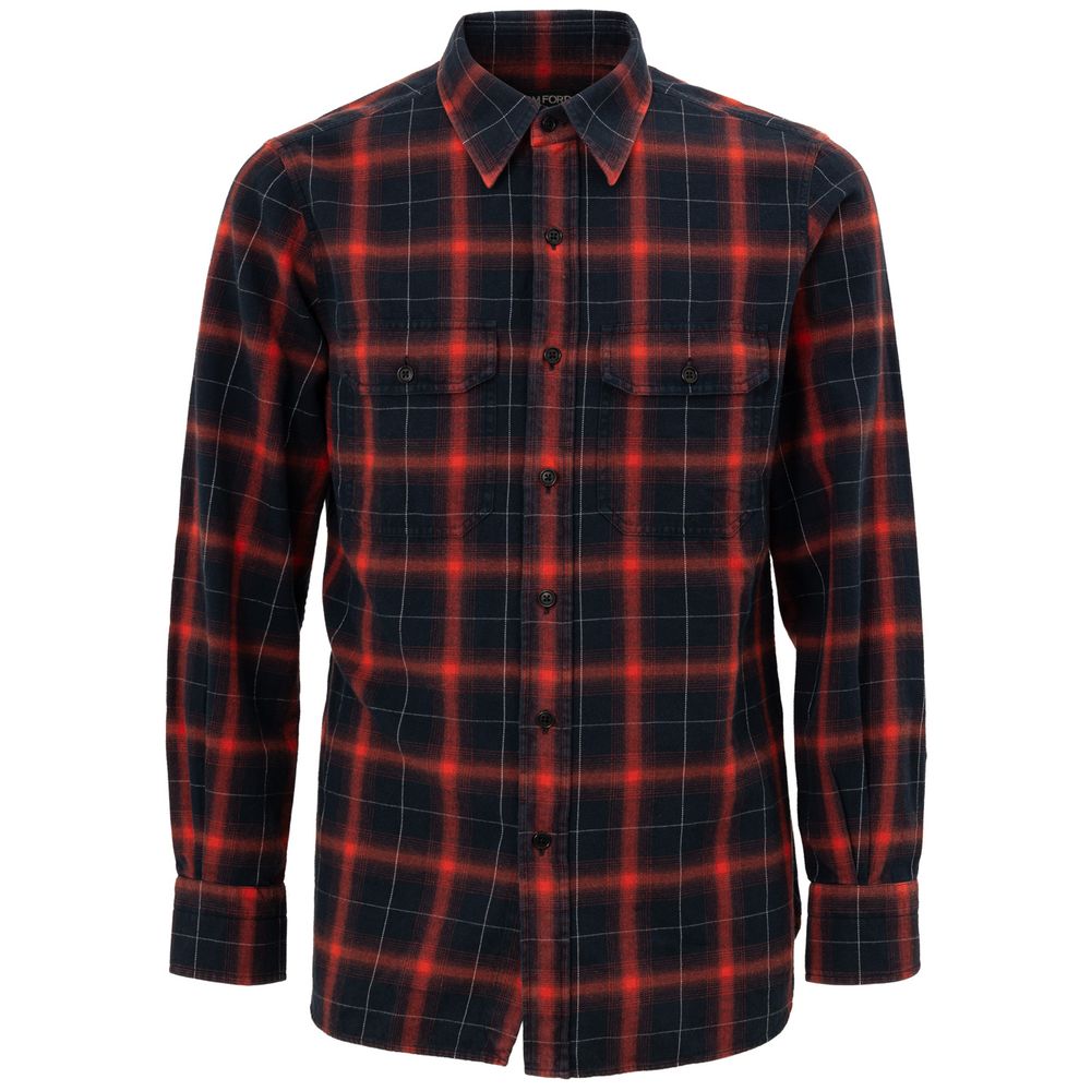 Bicolor Linen Pattern Shirt