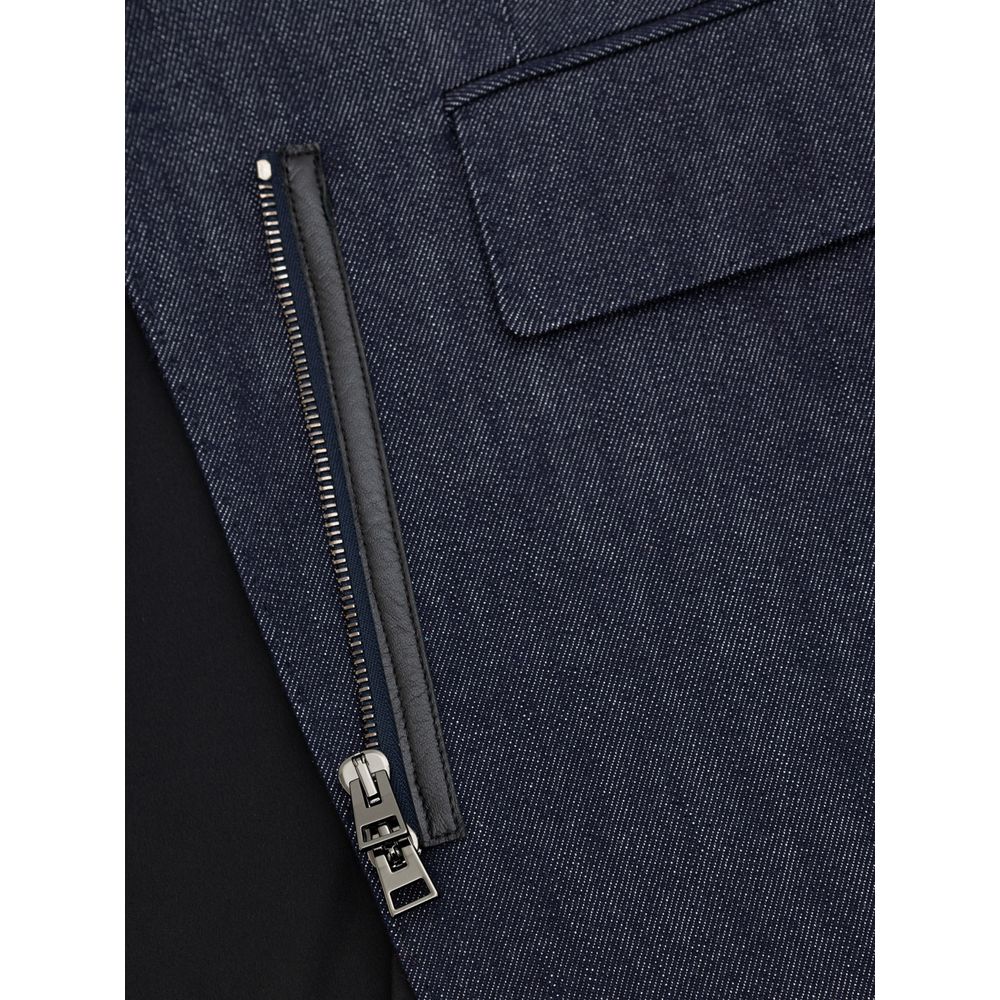 Blue Cotton Denim Jacket