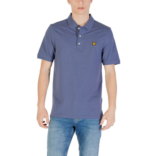 Blue Cotton Polo Shirt