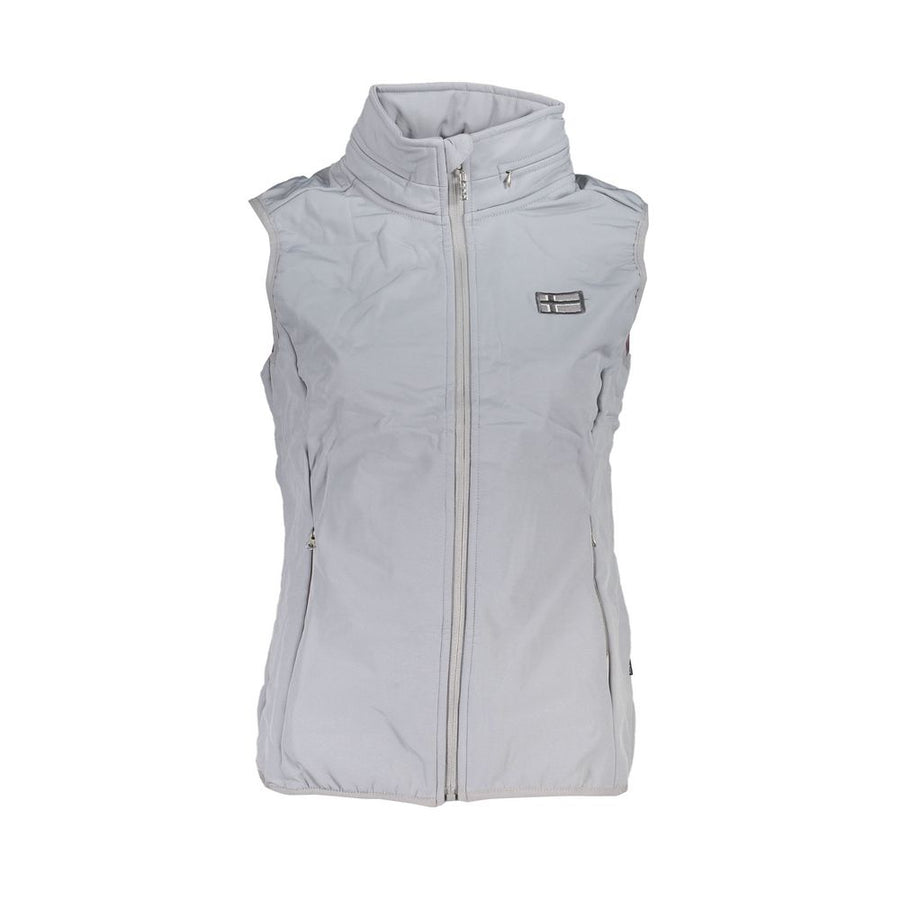 Gray Polyester Women Jacket