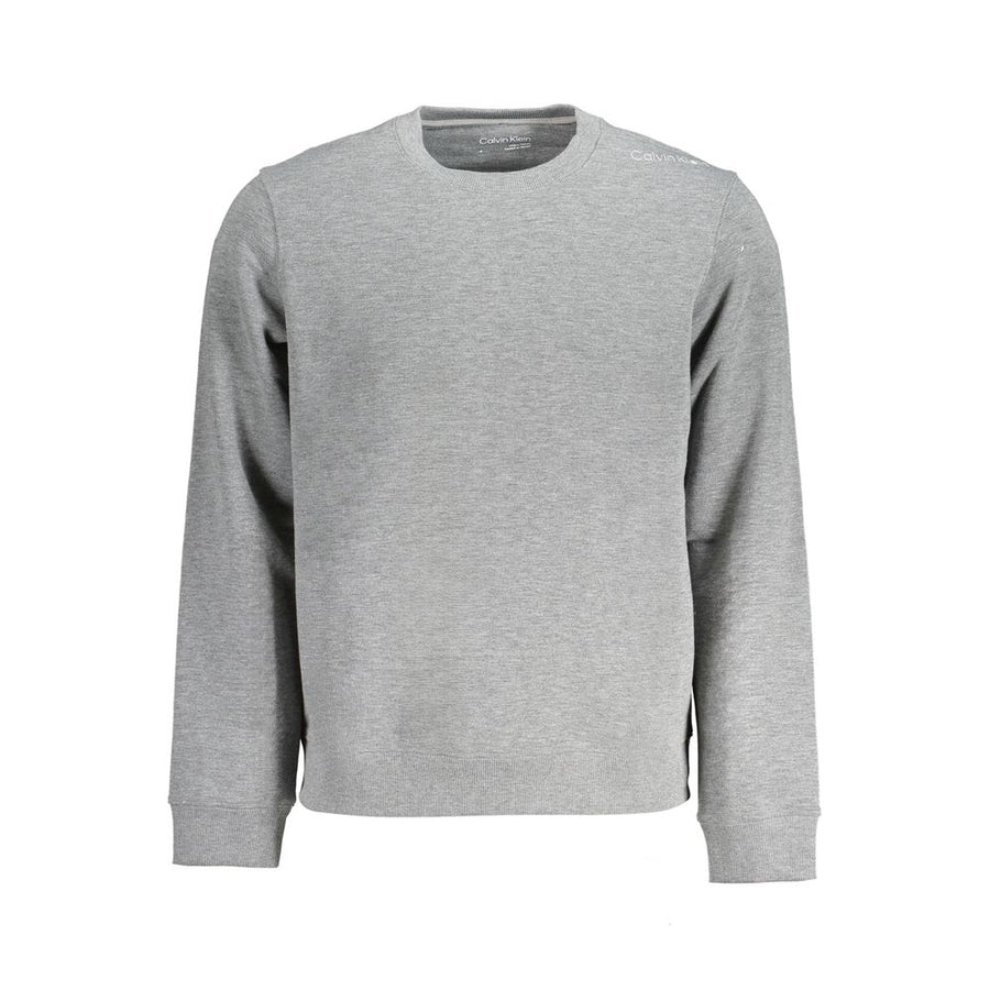 Gray Polyester Men Sweater