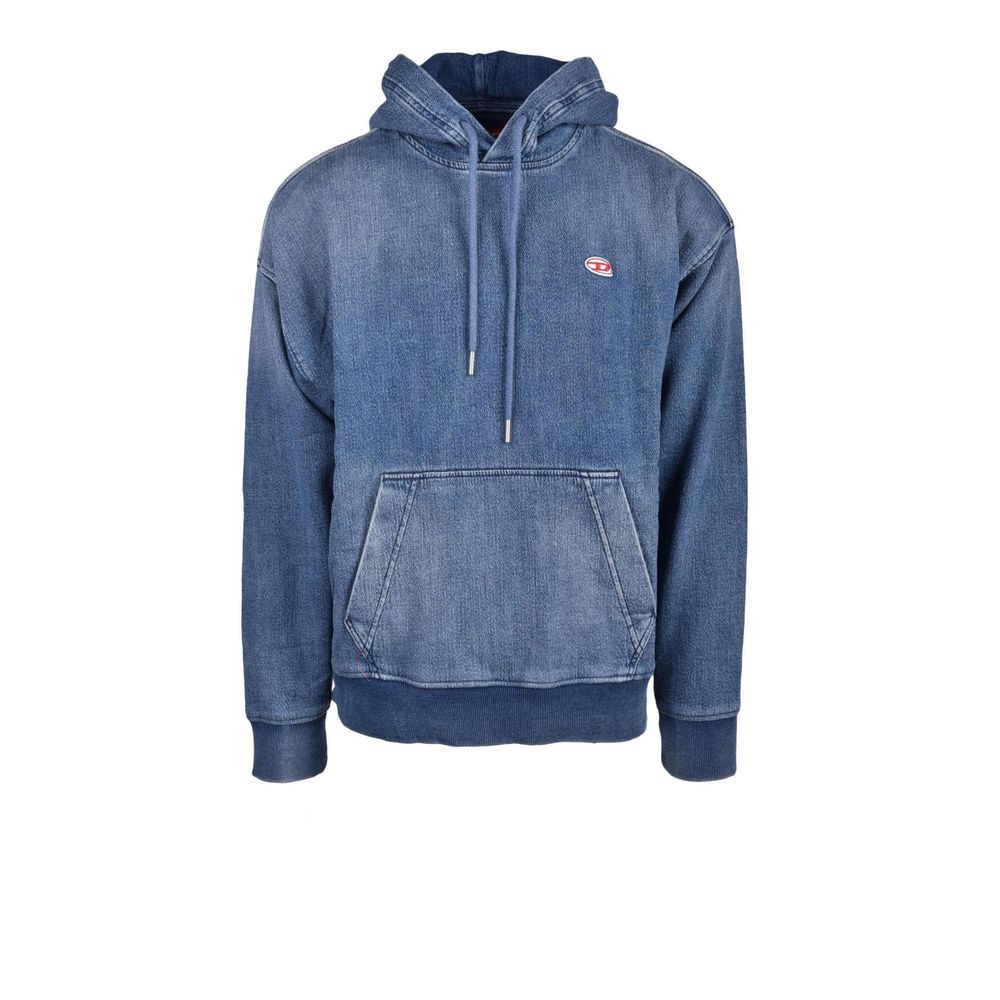 Blue Cotton Hoodie