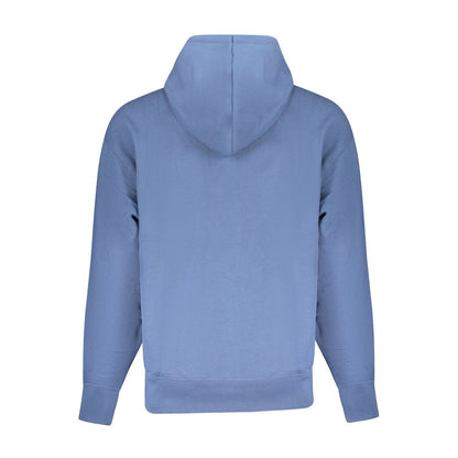 Blue Cotton Men Sweater