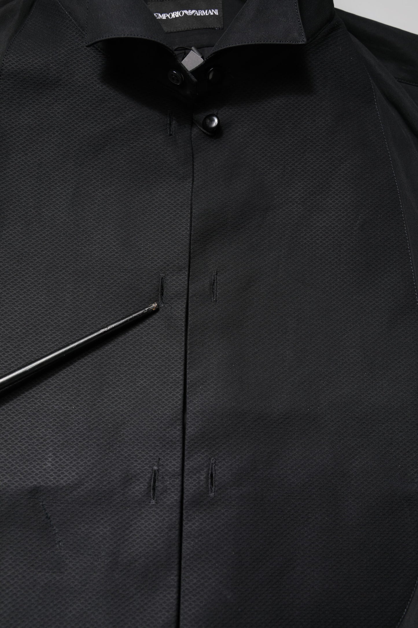 Black Cotton Long Sleeves Formal Dress Shirt