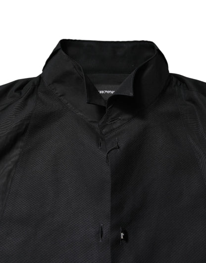 Black Cotton Long Sleeves Men Formal Dress Shirt