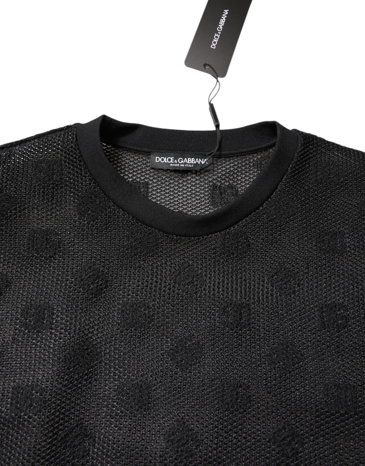 Black See Through Logo Short Sleeves T-shirt