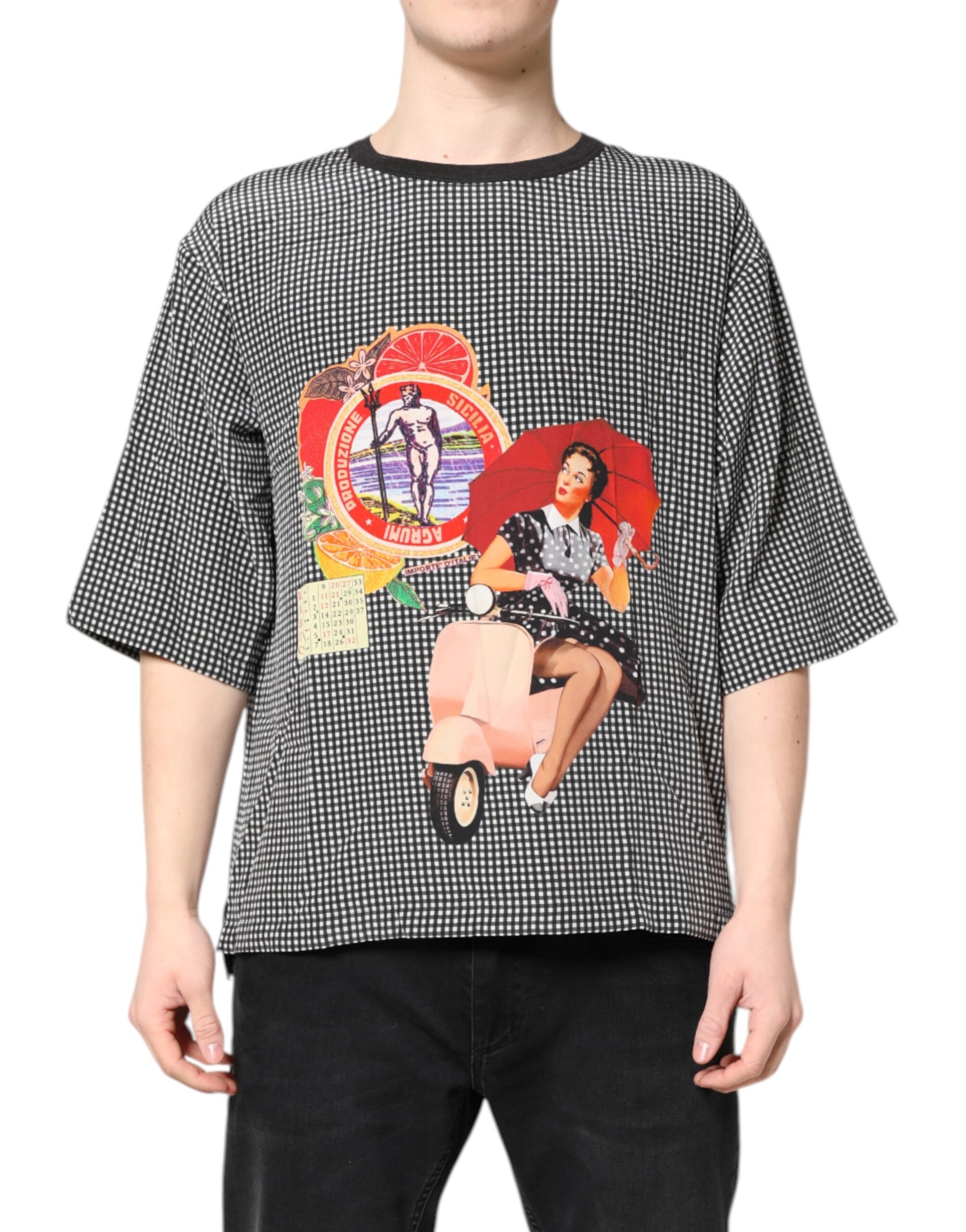 Black Graphic Print Short Sleeve T-shirt