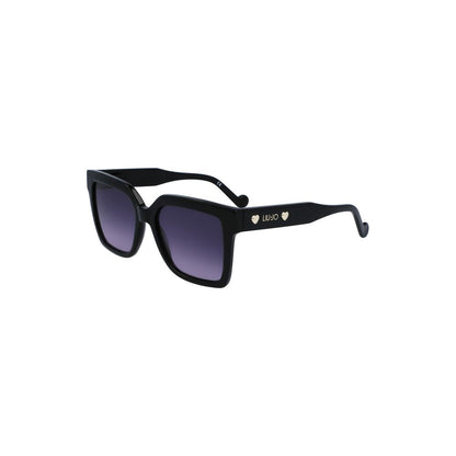 Black Acetate Women Sunglasses