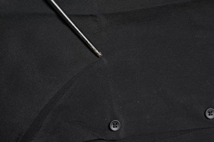 Black Silk GOLD Long Sleeves Dress Shirt