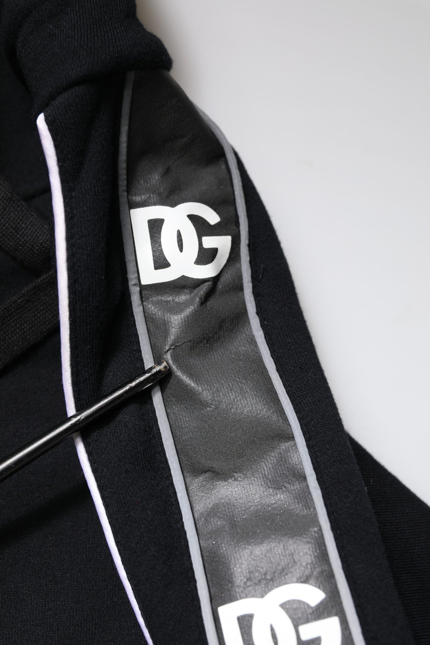 Black Cotton Logo Hooded Sweatshirt Sweater