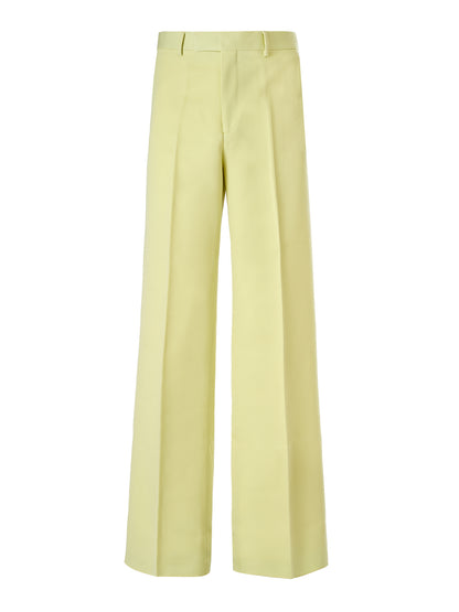 Lime Yellow Polyester Pants
