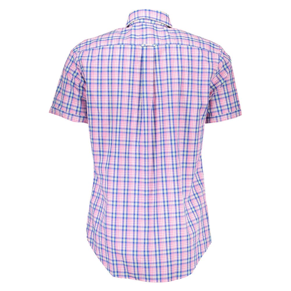 Pink Cotton Men Shirt