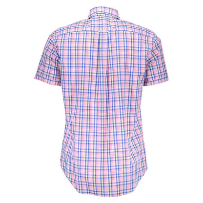 Pink Cotton Men Shirt